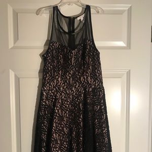 Delias black lace dress size small